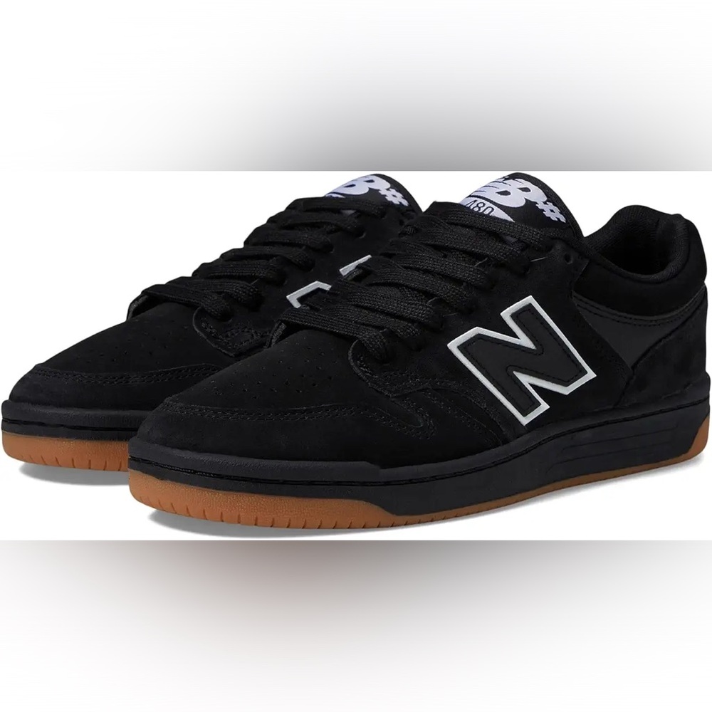 Like new! New Balance Numeric 480 Men's Black and Gum Skate Sneakers- size 8.5